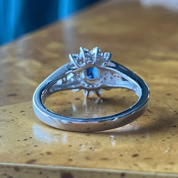 Natural Kyanite Sterling Silver Ring Size 9 - Picture 5 of 10